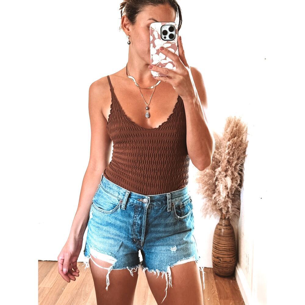 Free People X Revolve Sofia Short Denim Blue size 28